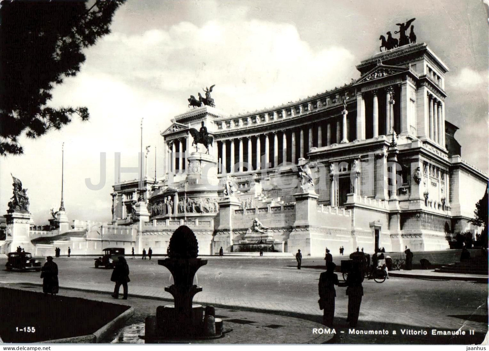 Roma - Rome - Monumento a Vittorio Emanuele II - monument Victor Emmanuel II 1-155 - old postcard - 1959 - Italy - used - JH Postcards