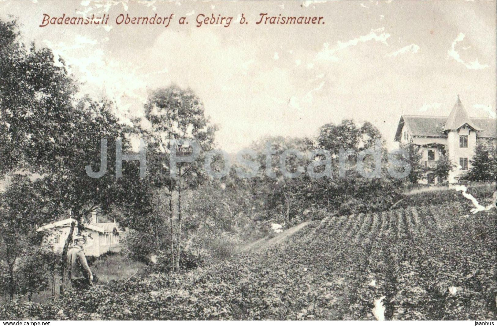Badeanstalt Oberndorf a. Gebirg b. Traismauer - old postcard - 1910s - Austria - used - JH Postcards