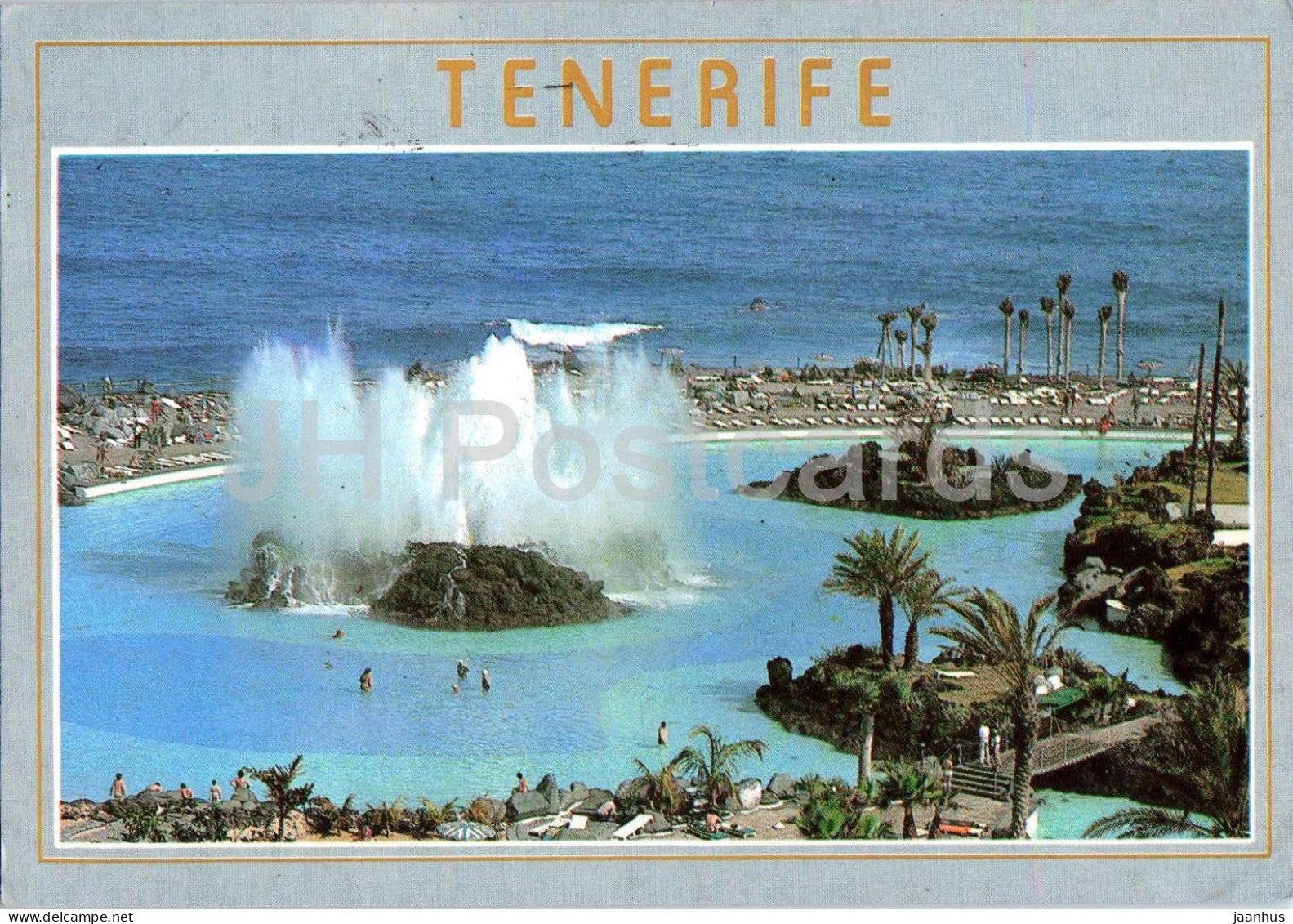 Tenerife - Puerto de la Cruz - Lago Martianez - seawater pools fountain - 7 - Spain - used - JH Postcards