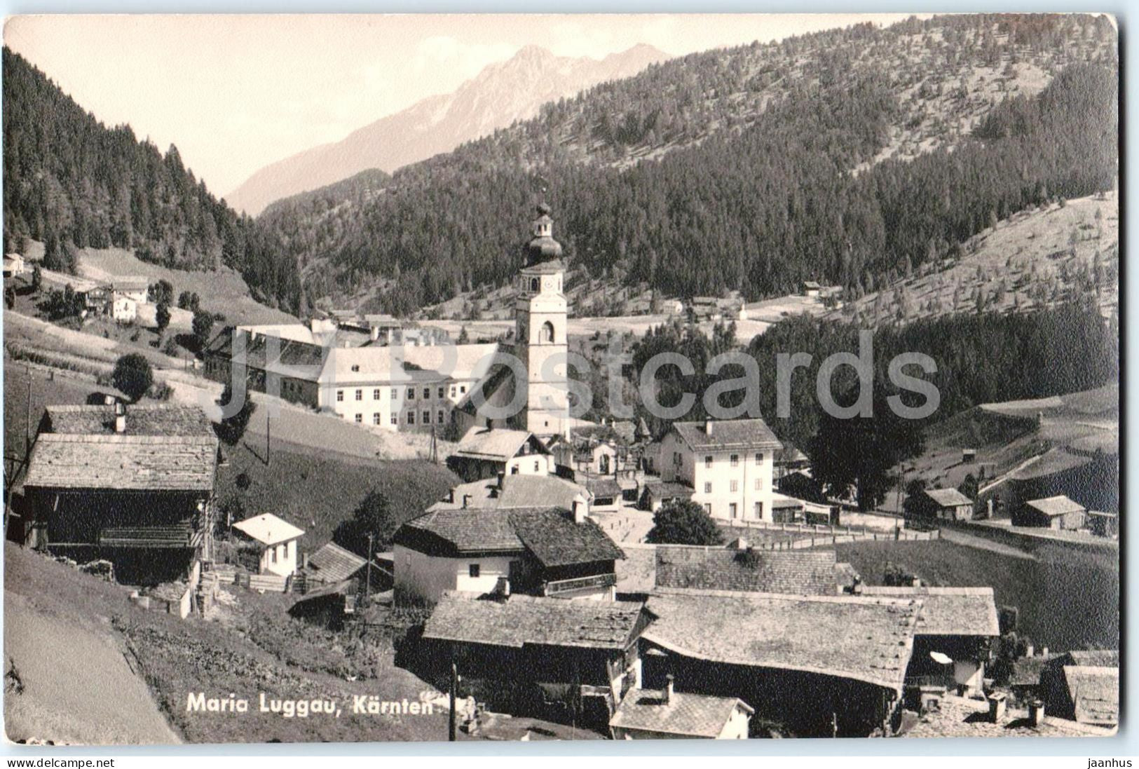 Maria Luggau - Karnten - Village - church - mountains - old postcard - 1930s - Austria - unused - JH Postcards