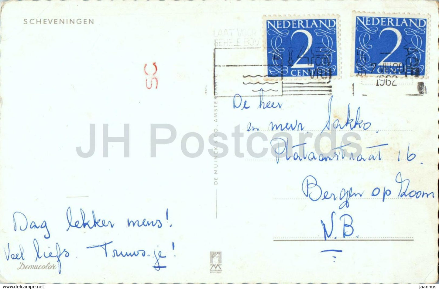 Scheveningen - Strand - Seebrücke - Wappen - Multiansicht - 1962 - Niederlande - gebraucht