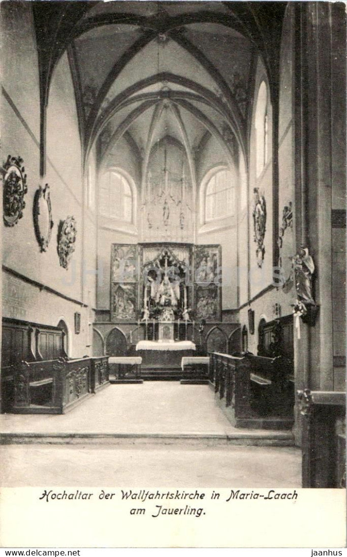 Hochaltar der Wallfahrtskirche in Maria Laach am Jauerling - church - interior - old postcard - 1916 - Austria - unused - JH Postcards