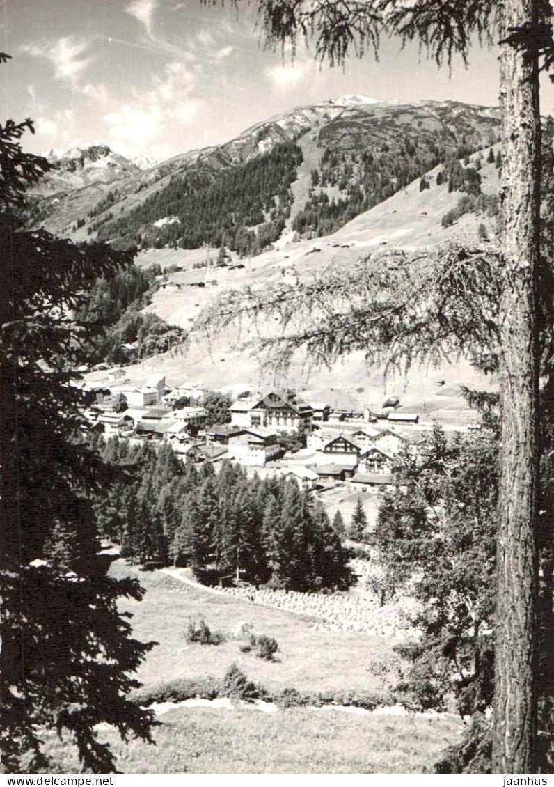 St. Anton a Arlberg 1304 m - alpine village - mountains - Tirol - Alps - old postcard - 1958 - Austria - used - JH Postcards