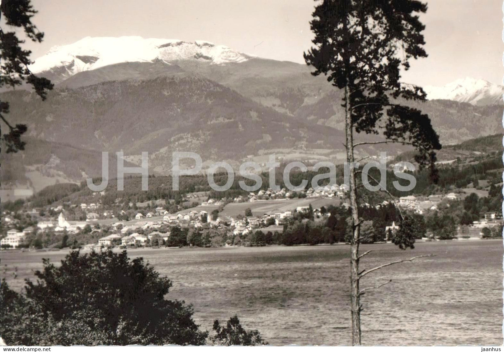 Seeboden am Millstattersee - Karnten - town view - lake - mountain - 1965 - Austria - used - JH Postcards