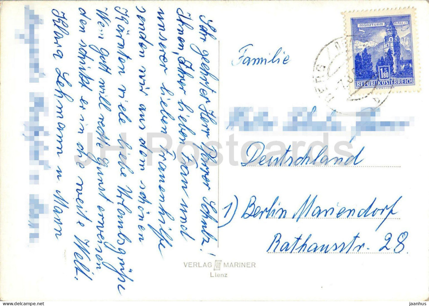 Berg - Drautal - Dorfansicht - Kirche - Alpental - Berge - Österreich - gebraucht