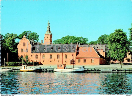 Halmstad - Slottet - castle - boat - 1864 - Sweden - unused - JH Postcards