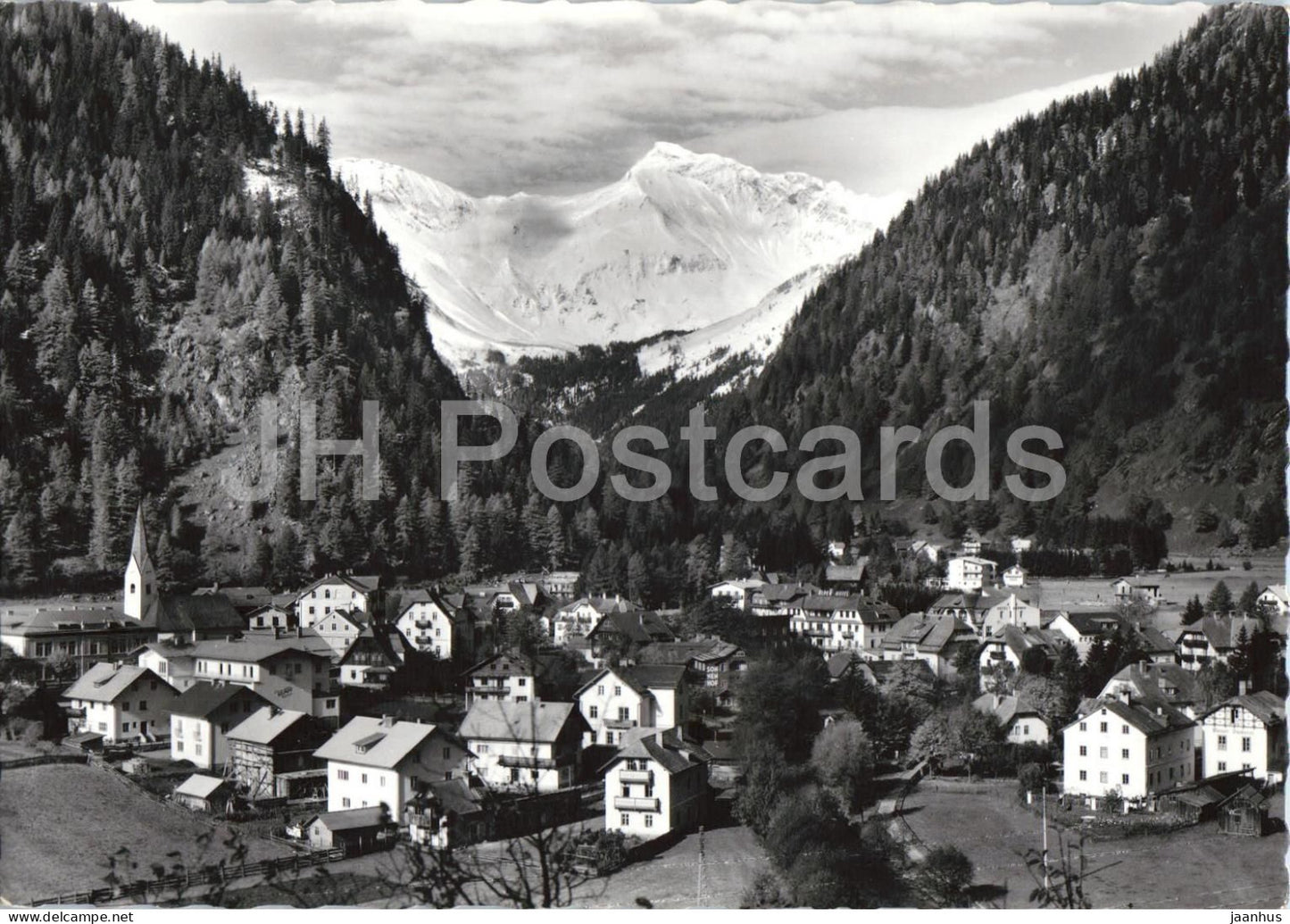 Hohenluftkurort Mallnitz 1200 m mit Geiselkopf 2968 m - Karnten - village - 3718 - old postcard - Austria - unused - JH Postcards