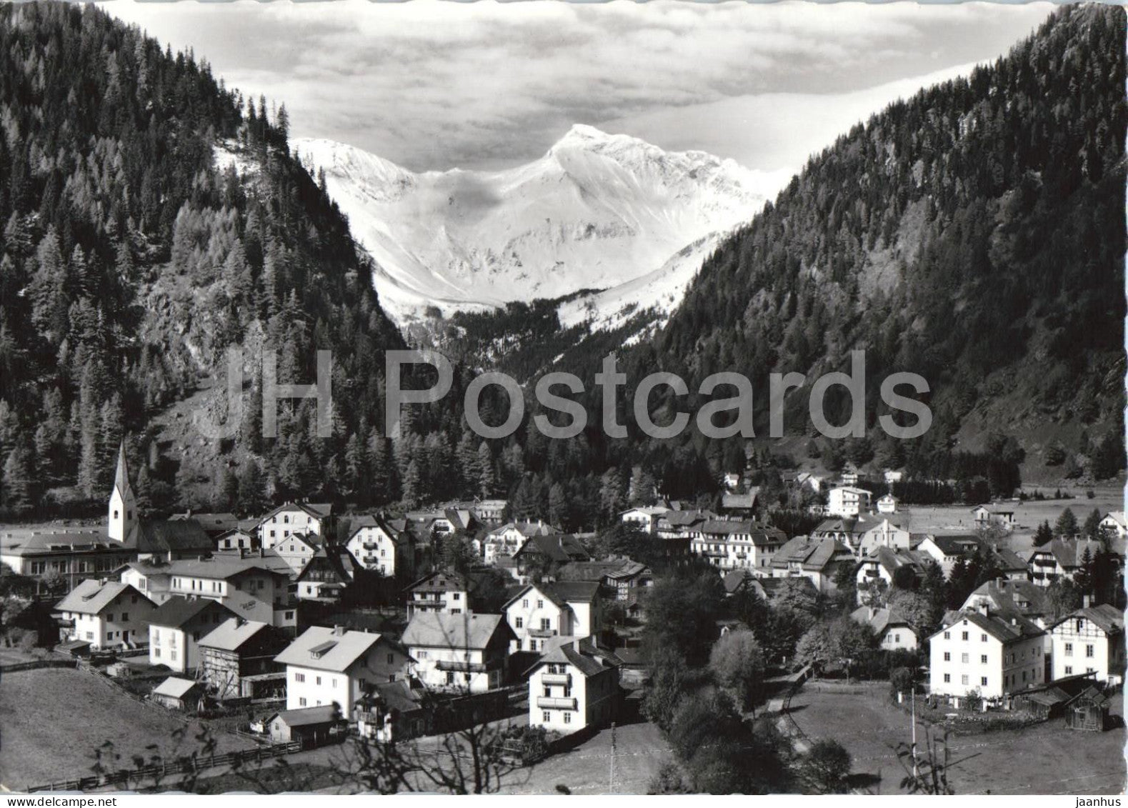 Hohenluftkurort Mallnitz 1200 m mit Geiselkopf 2968 m - Karnten - village - 3718 - old postcard - Austria - unused - JH Postcards
