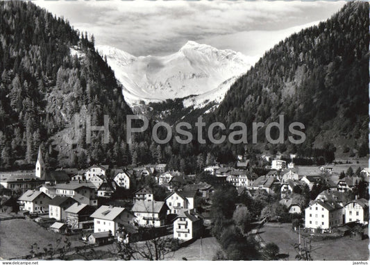 Hohenluftkurort Mallnitz 1200 m mit Geiselkopf 2968 m - Karnten - village - 3718 - old postcard - Austria - unused - JH Postcards