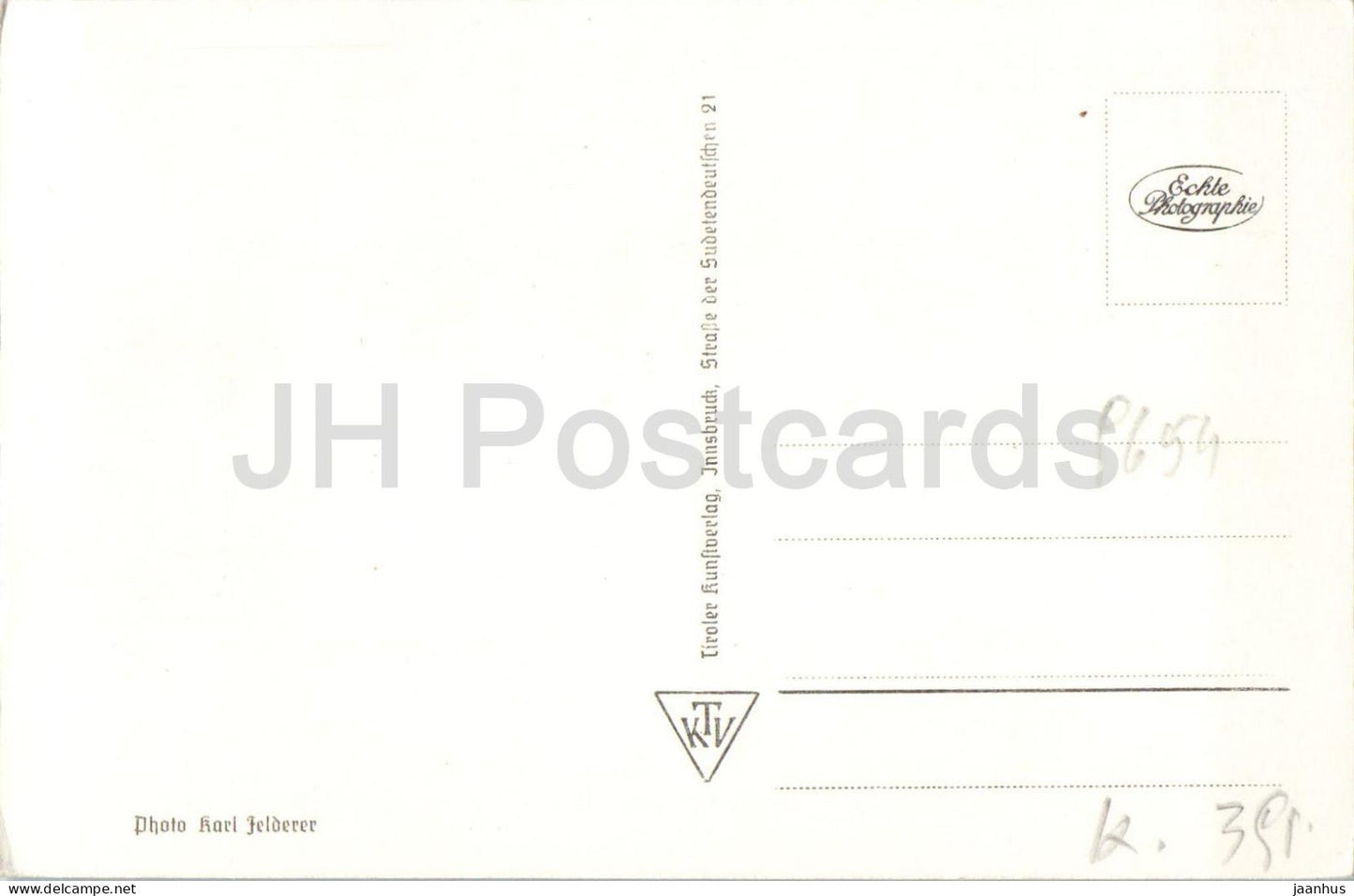 Bauernhof im Lesachtal mit Schobergruppe - Osttirol - Gau Karnten - 7488 - old postcard - 1940s - Austria - unused