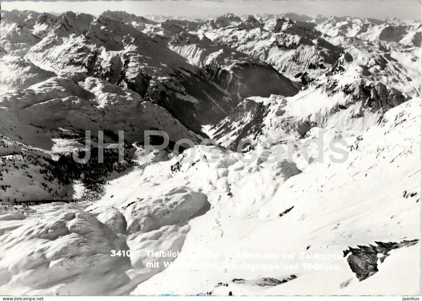 Fadnerspitze auf Zeinisjoch - Albulagruppe - Rhatikon - mountains - Alps - 3410 - old postcard - Austria - unused - JH Postcards
