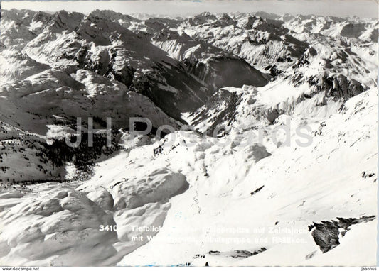 Fadnerspitze auf Zeinisjoch - Albulagruppe - Rhatikon - mountains - Alps - 3410 - old postcard - Austria - unused - JH Postcards