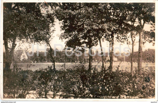 Laren - Uitzicht vanaf de terrassen - view - Sanatorium Juliana oord - old postcard - 1949 - Netherlands - used - JH Postcards