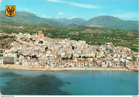 Altea - Alicante - Vista aerea - Aerial view - coastal town panorama - 38 - 1975 - Spain - used - JH Postcards