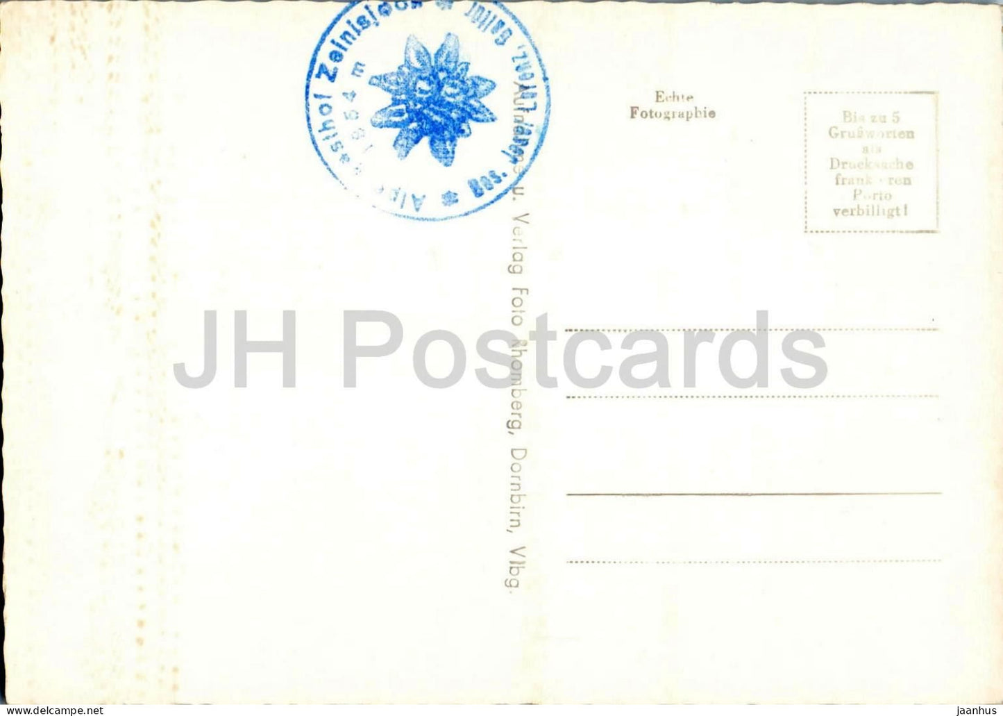 Fadnerspitze am Zeinisjoch - Albulagruppe - Rätikon - Berge - Alpen - 3410 - alte Postkarte - Österreich - unbenutzt