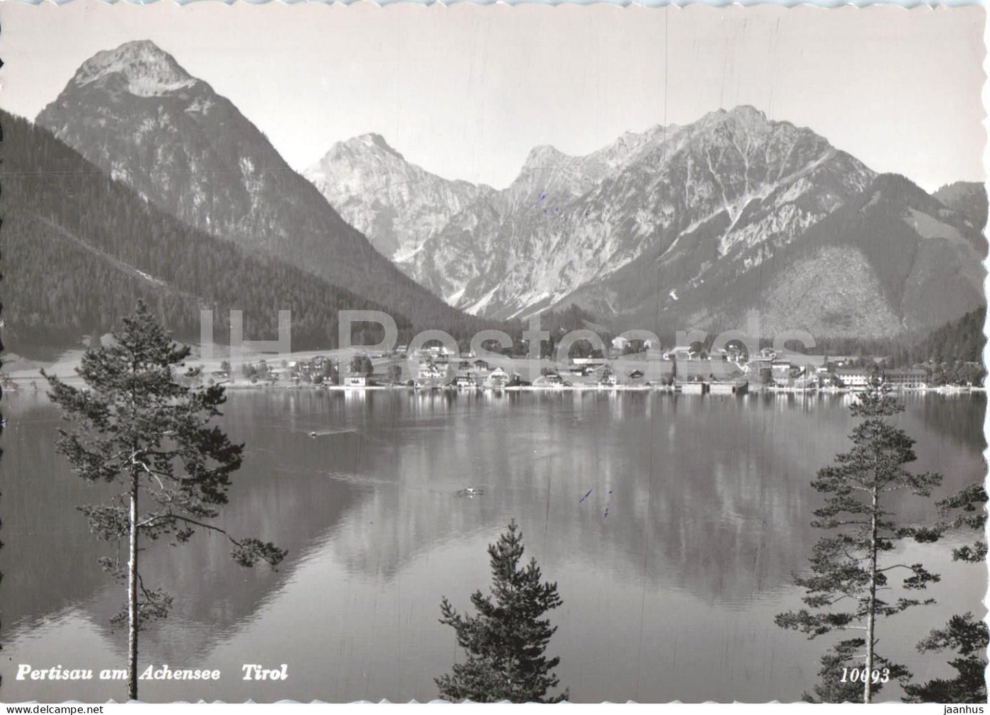 Pertisau am Achensee - Tirol - lake panorama - village - mountains - 10093 - old postcard - Austria - unused - JH Postcards