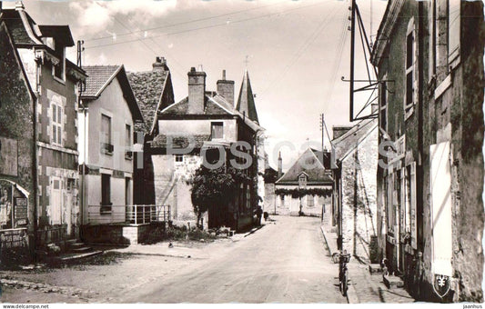 Avaray - Rue principale - Main Street - village street - houses - 6 - old postcard - France - unused - JH Postcards