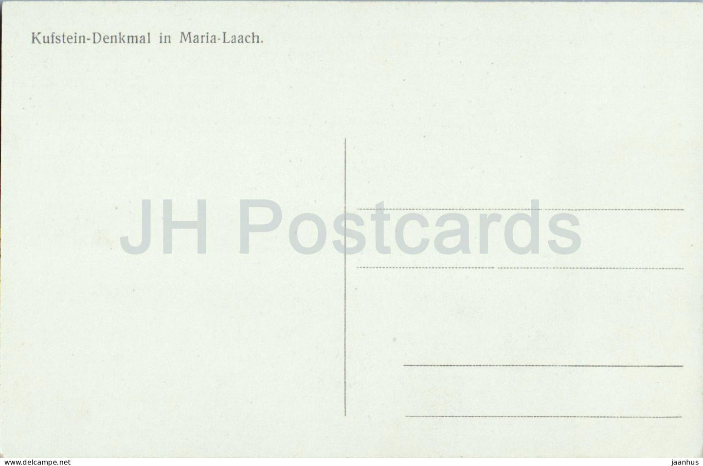 Kufstein Denkmal à Maria Laach - Monument funéraire Renaissance - carte postale ancienne - Autriche - inutilisé 