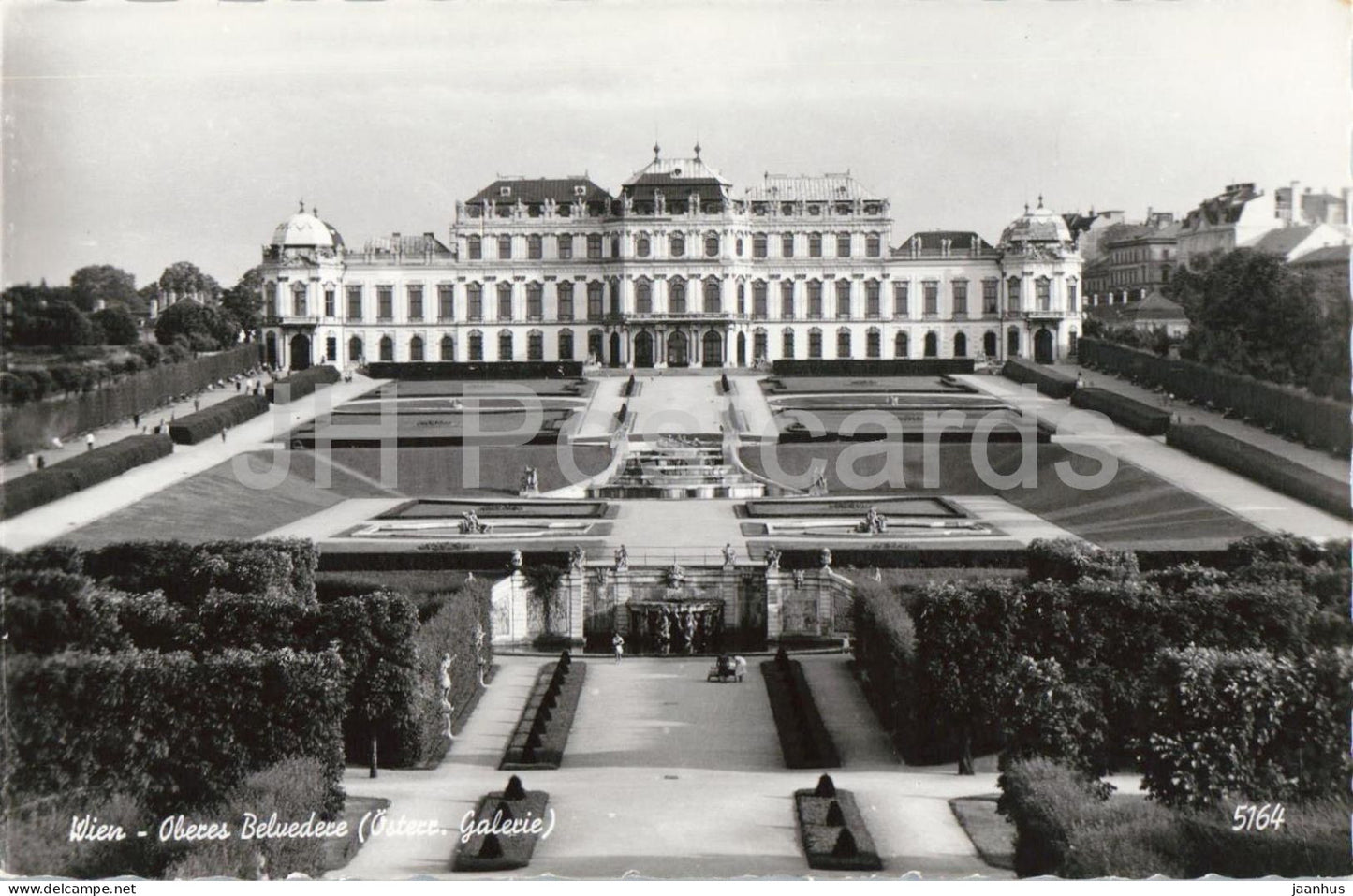 Wien - Vienna - Oberes Belvedere - palace - baroque architecture - gardens - 5164 - old postcard - Austria - unused - JH Postcards