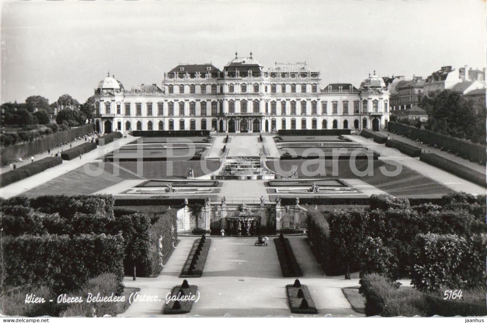 Wien - Vienna - Oberes Belvedere - palace - baroque architecture - gardens - 5164 - old postcard - Austria - unused - JH Postcards