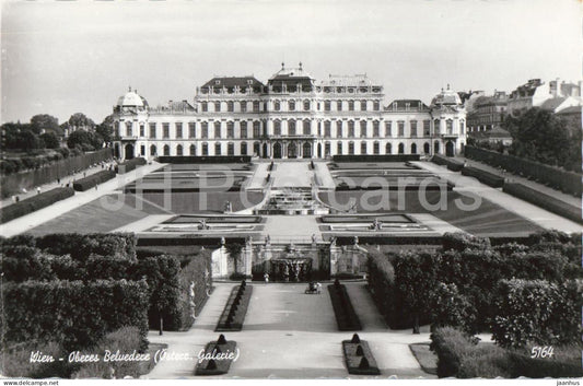 Wien - Vienna - Oberes Belvedere - palace - baroque architecture - gardens - 5164 - old postcard - Austria - unused - JH Postcards
