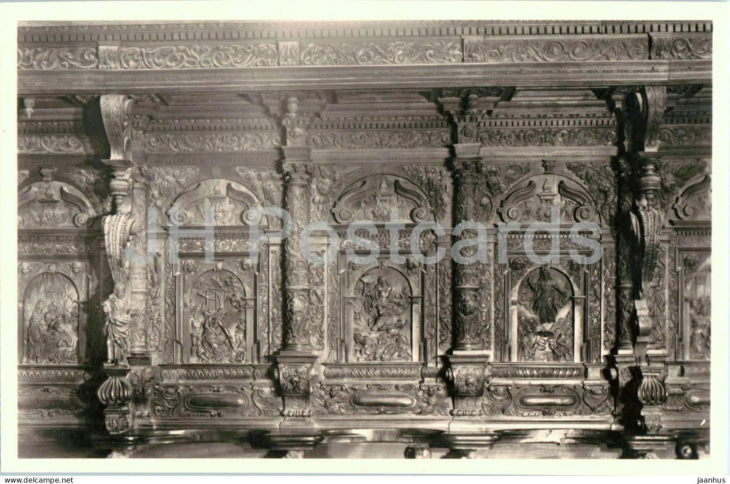 Sion - La Collegiale de Valere No 8 - Les stalles des chanoines - old postcard - Switzerland - unused - JH Postcards