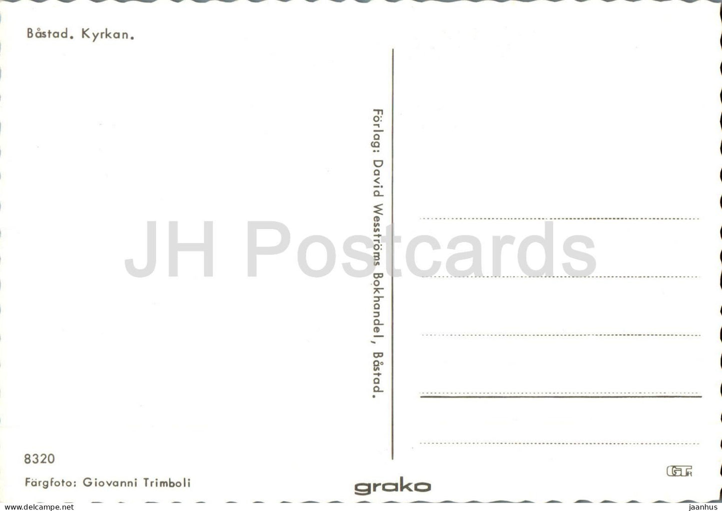 Bastad Kyrkan - church - 8320 - Sweden - unused