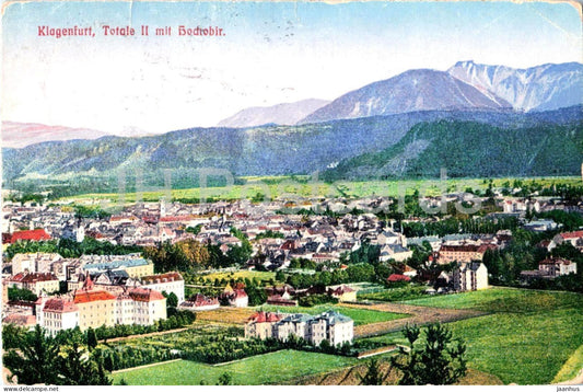 Klagenfurt - Totale II mit Hochobir - old postcard - 1922 - Austria - used - JH Postcards