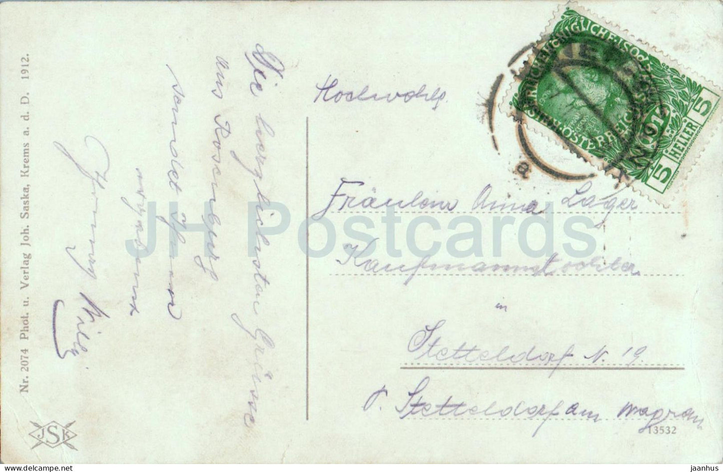 Rosenburg im Kamptale - 2074 - old postcard - 1912 - Austria - used