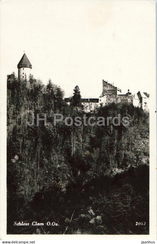 Schloss Clam O.Oe. - castle - No. 2053 - old postcard - 1951 - Austria - used - JH Postcards