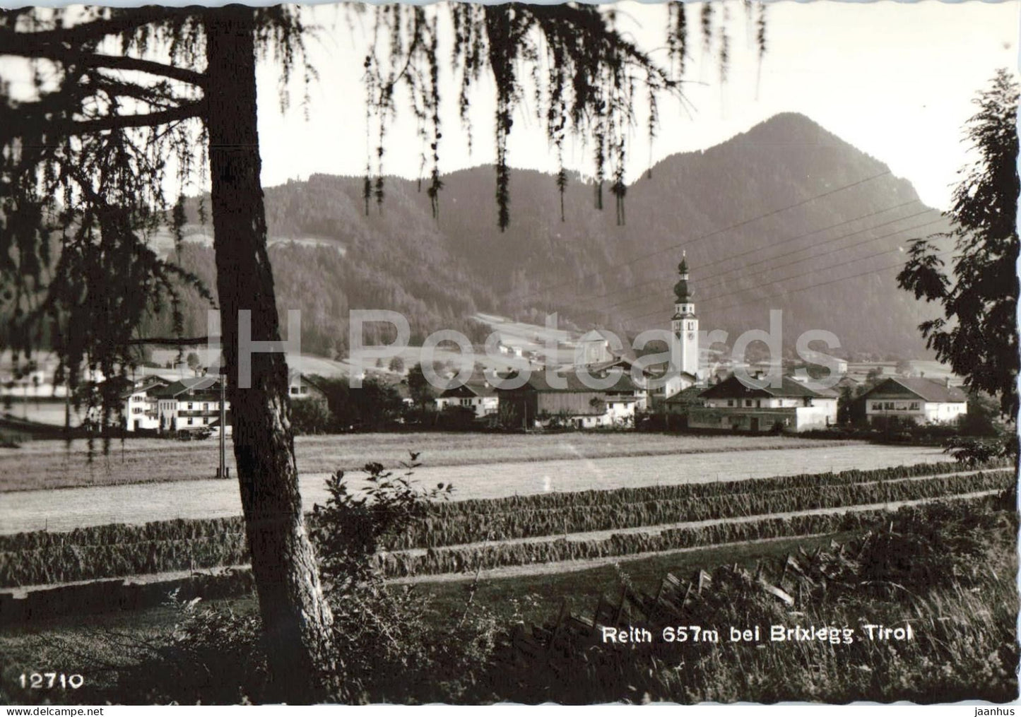 Reith 657 m bei Brixlegg - Tirol - village view - alpine landscape - mountains - 12710 - old postcard - Austria - unused - JH Postcards
