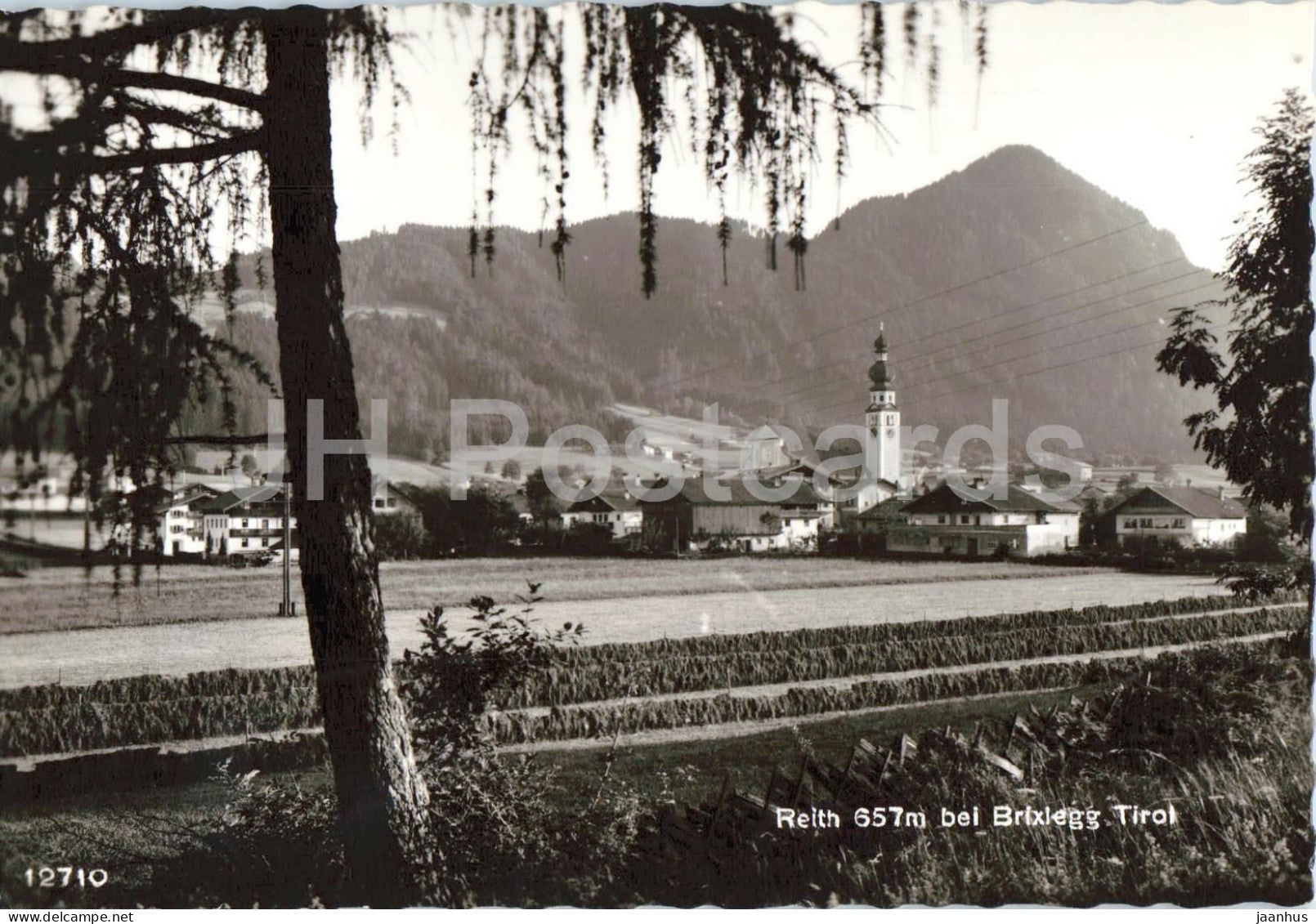 Reith 657 m bei Brixlegg - Tirol - village view - alpine landscape - mountains - 12710 - old postcard - Austria - unused - JH Postcards