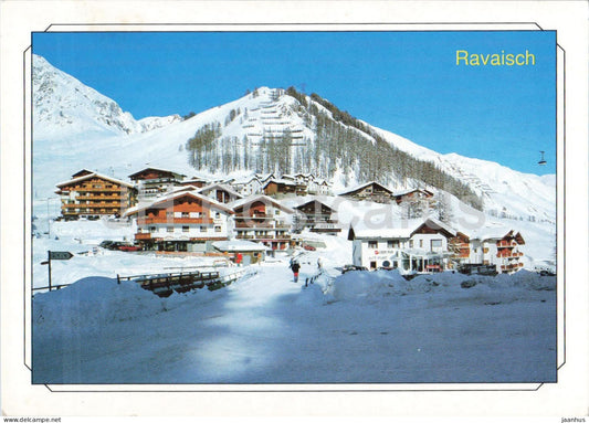 Ravaisch 1803 m Samnauntal - alpine village - ski resort - mountains - Alps - 5619 - 1993 - Switzerland - used - JH Postcards
