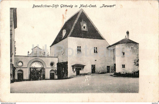 Benedictiner Stift Gottweig in Nied.-Oest. Torwart - old postcard - Austria - used - JH Postcards