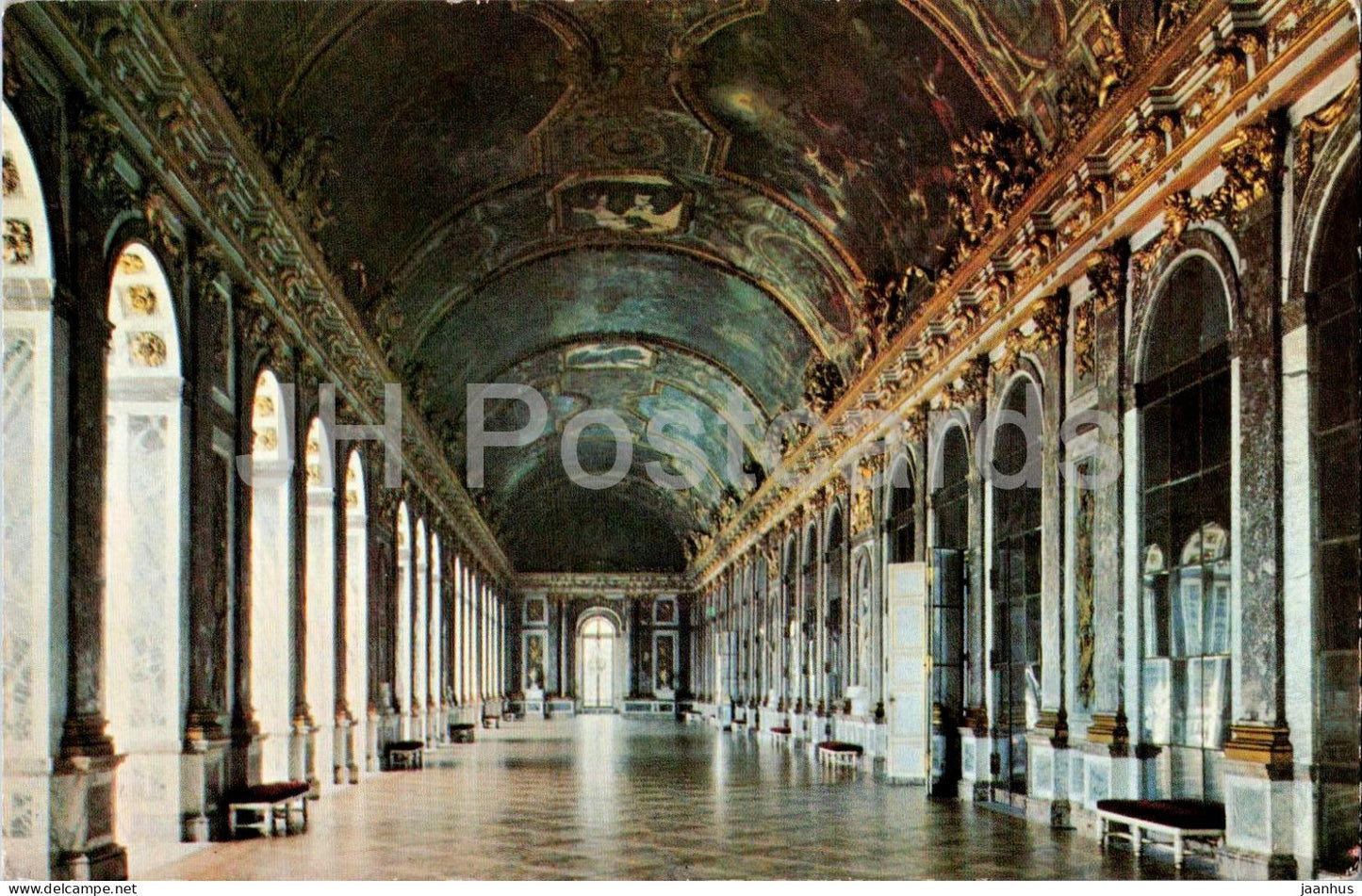 Versailles - La Galerie des Glaces - The Hall of Mirrors - 650 - France - unused - JH Postcards