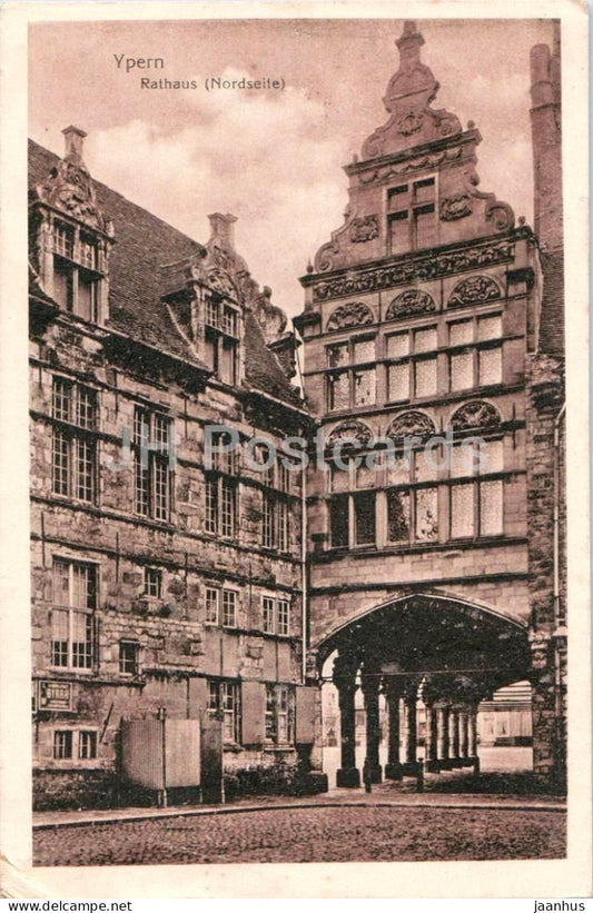 Ypres - Ypern - Rathaus Nordseite - Town Hall - North Side - Feldpost - old postcard - 1917 - Belgium - used - JH Postcards