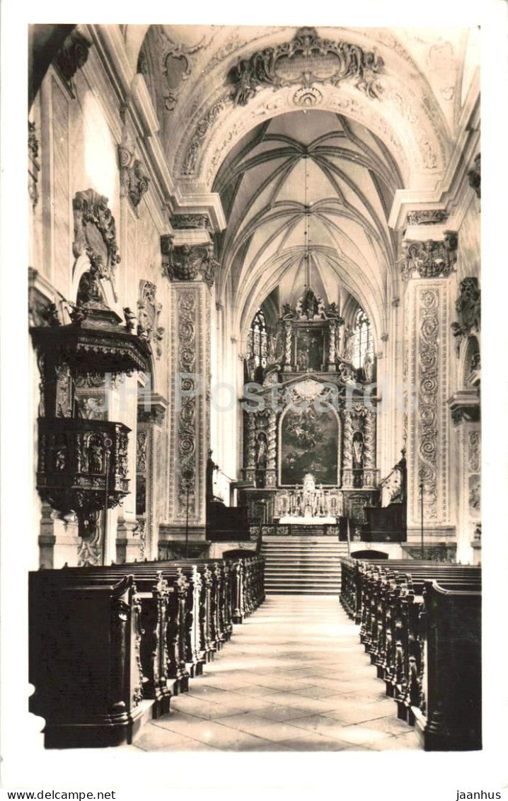 Stift Gottweig - interior - altar - church hall - 22 - old postcard - 1931 - Austria - used - JH Postcards