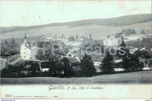 Gablitz - N.-Oe. 330 m Seehohe - panorama - No. 7371 - old postcard - 1907 - Austria - used - JH Postcards
