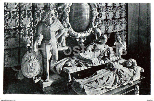 Groningen Graftombe in de Kerk Midwolde bij Leek Van Karel - Tomb in the Church old postcard - 1941 - Netherlands - used - JH Postcards