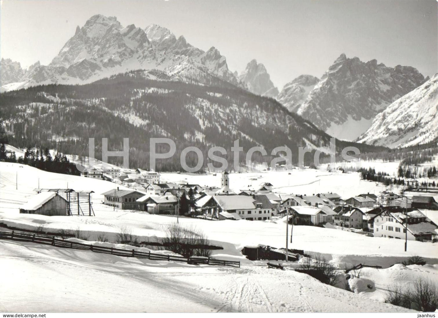 Dolomiti - Moso di Sesto m.1340 - Dolomites - Moos in Sexten - mountains - 1-16 - old postcard - 1950s - Italy - used - JH Postcards