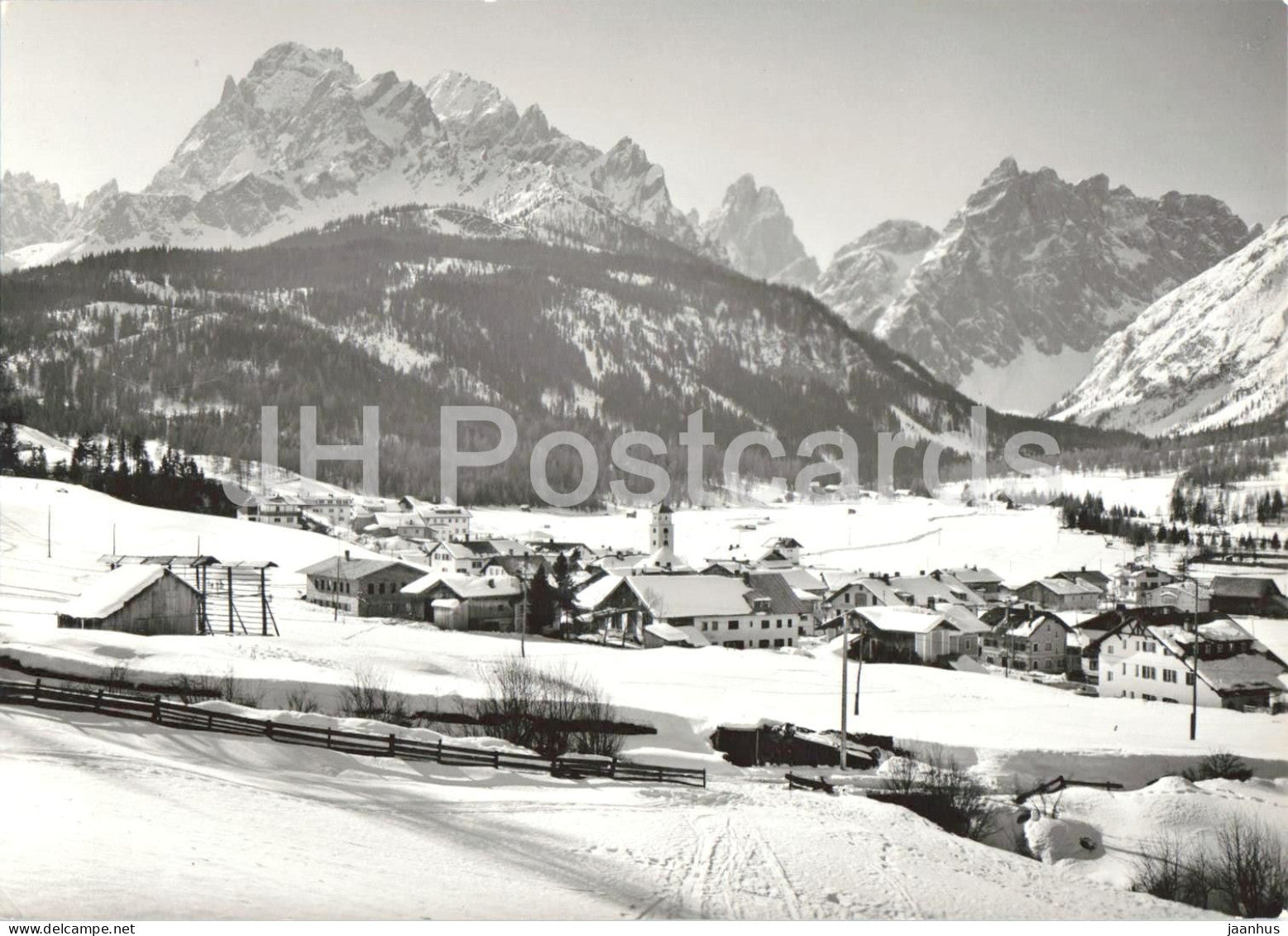 Dolomiti - Moso di Sesto m.1340 - Dolomites - Moos in Sexten - mountains - 1-16 - old postcard - 1950s - Italy - used - JH Postcards