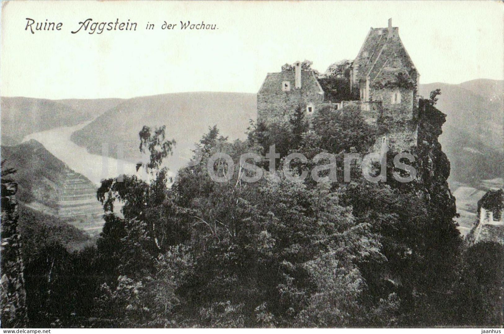 Ruine Aggstein in der Wachau - castle ruins - Nr. 1789 - old postcard - 1917 - Austria - unused - JH Postcards