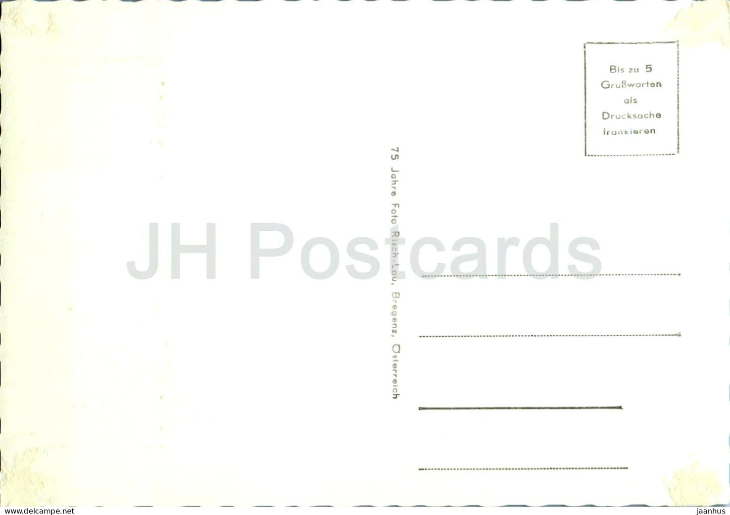 Burserberg geg. Zwolferkopf - alpines Dorf - Vorarlberg - Berge - Alpen - 7649 - alte Postkarte - Österreich - gebraucht