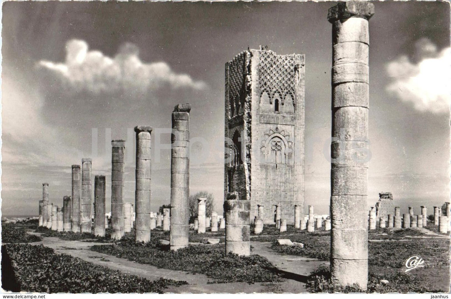 Rabat La Tour Hassan au milieu des ruines - Hassan Tower among the ruins - ancient world old postcard - Morocco - unused - JH Postcards