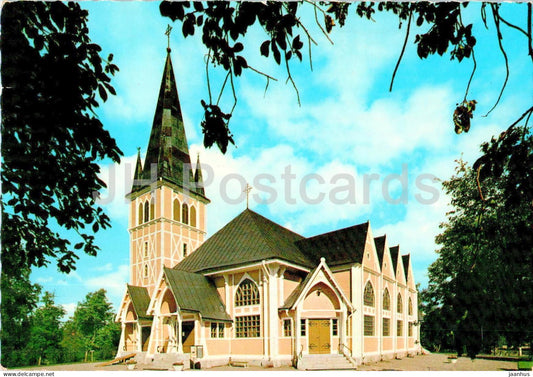 Arvidsjaurs kyrka - Arvidsjaur - church - 1979 - Sweden - used - JH Postcards