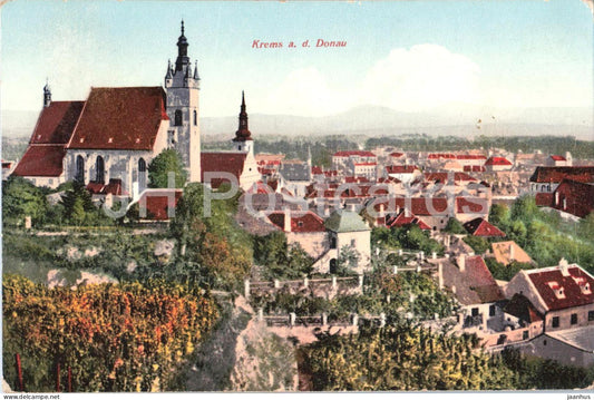 Krems a. d. Donau - town view - 1205 - old postcard - 1914 - Austria - used - JH Postcards