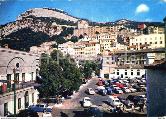 Gibraltar - The nothern end of the Upper Rock - tower of the Moorish Castle - car - Gib 5 - 1979 - Gibraltar - used - JH Postcards