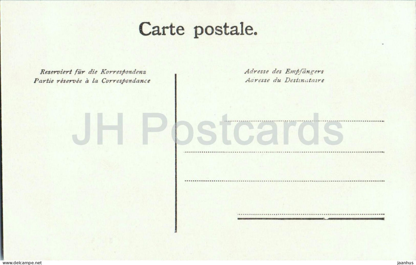 Zurich - city view with Limmat bridge and Grossmunster - 2870 - old postcard - Switzerland - unused