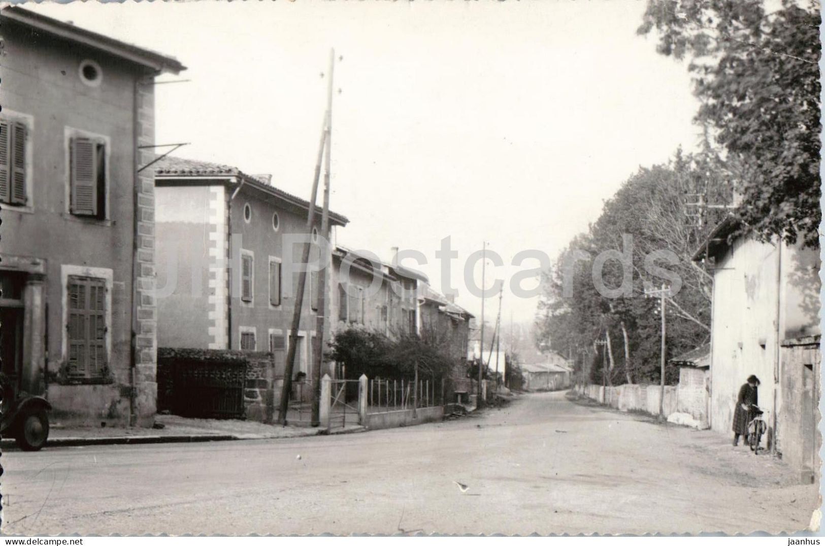 Sonnay - Isere - Entree du Village - Entrance of the Village - village street - 1964 - old postcard - France - used - JH Postcards