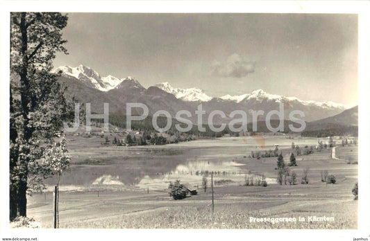 Presseggersee in Karnten - Mountains - Lake - Landscape - old postcard - 1940s - Austria - unused - JH Postcards